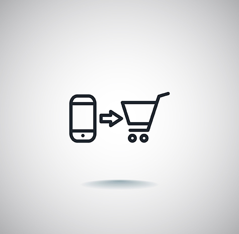 the purchase of a mobile phone icon