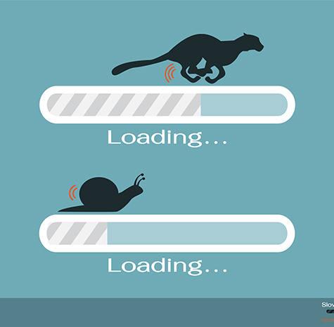 Fast and slow progress loading bar